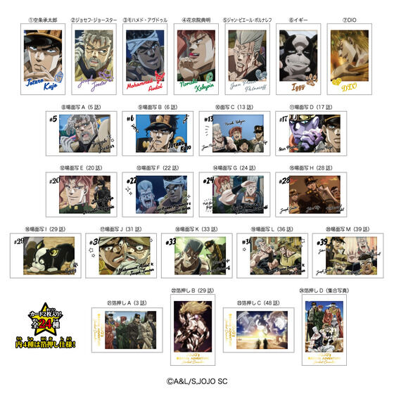 キャラポトレ ジョジョの奇妙な冒険 スターダストクルセイダース（10個