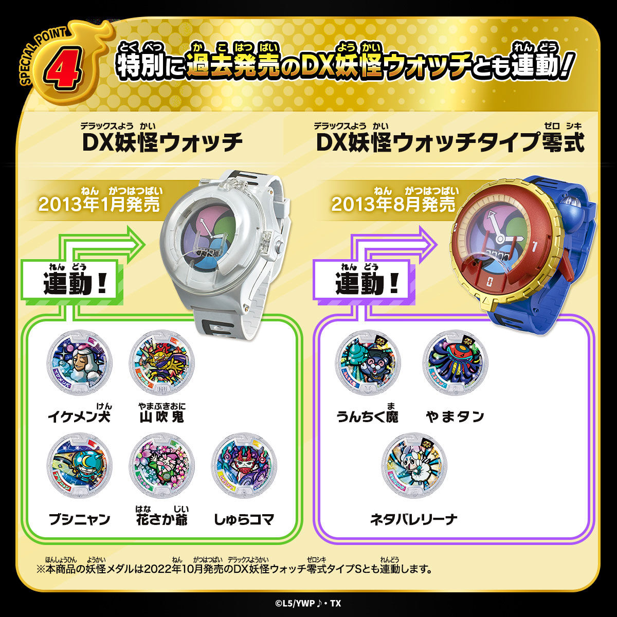 妖怪ウォッチ 妖怪レジェンドメダル クリスタルカラーエディション