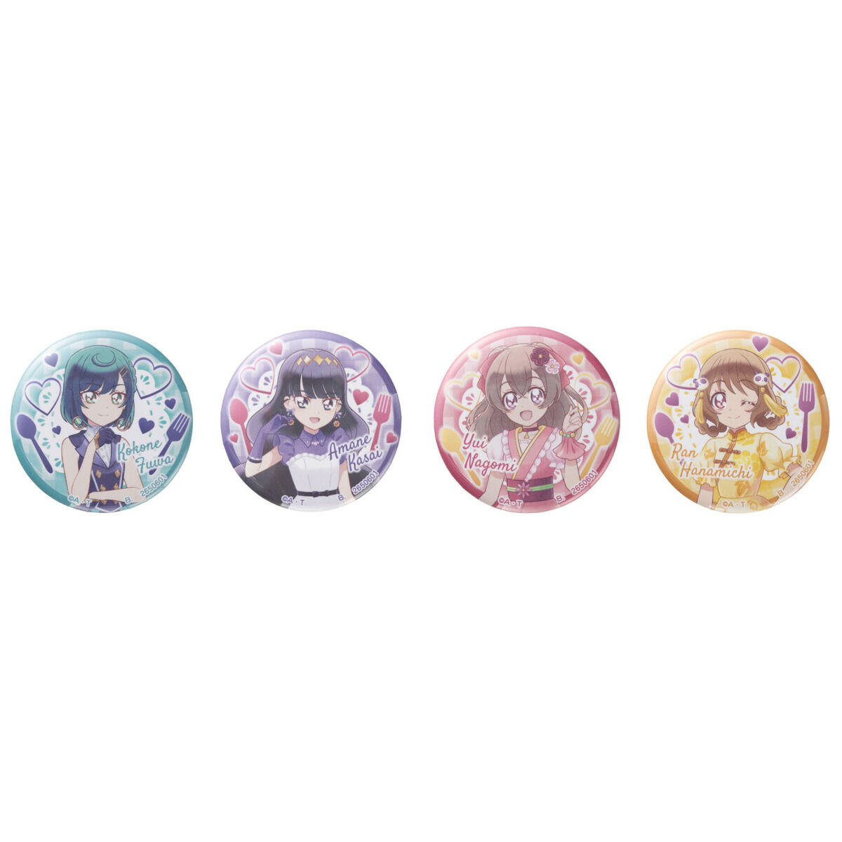 プリキュアオールスターズ ドレスアップシリーズ 缶バッジ(デリシャス