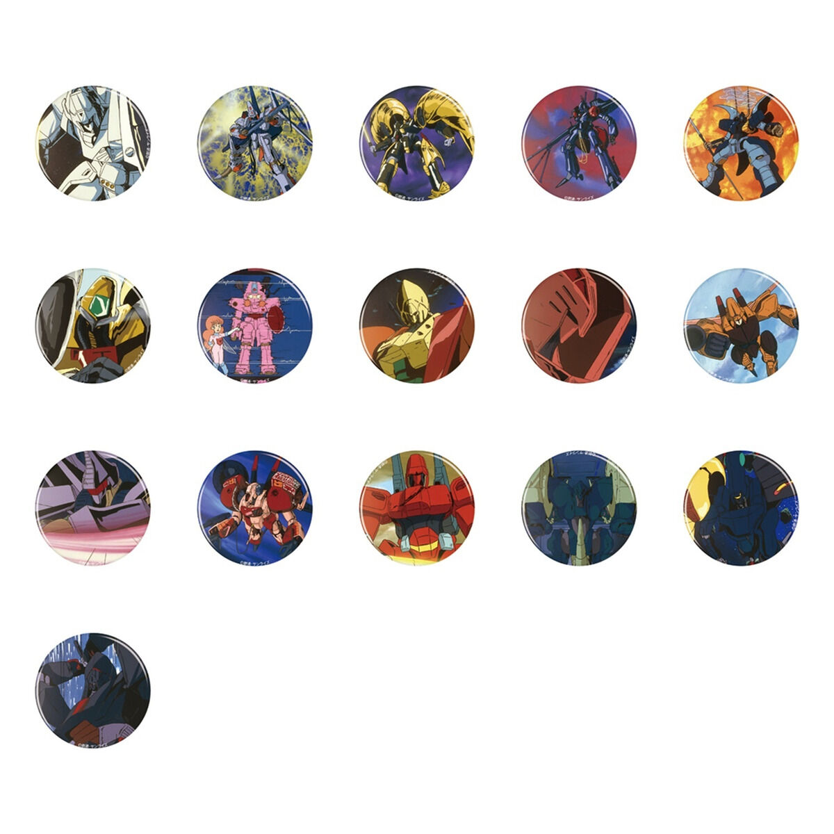 重戦機エルガイム 缶バッジ【ヘビーメタルvol.1】（全16種／※全種