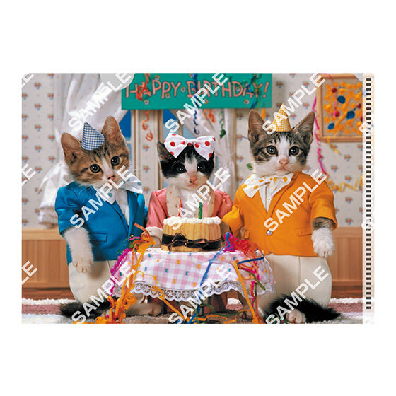 ジャンボカードダス/フラットガシャポン】なめ猫 miniクリアファイル