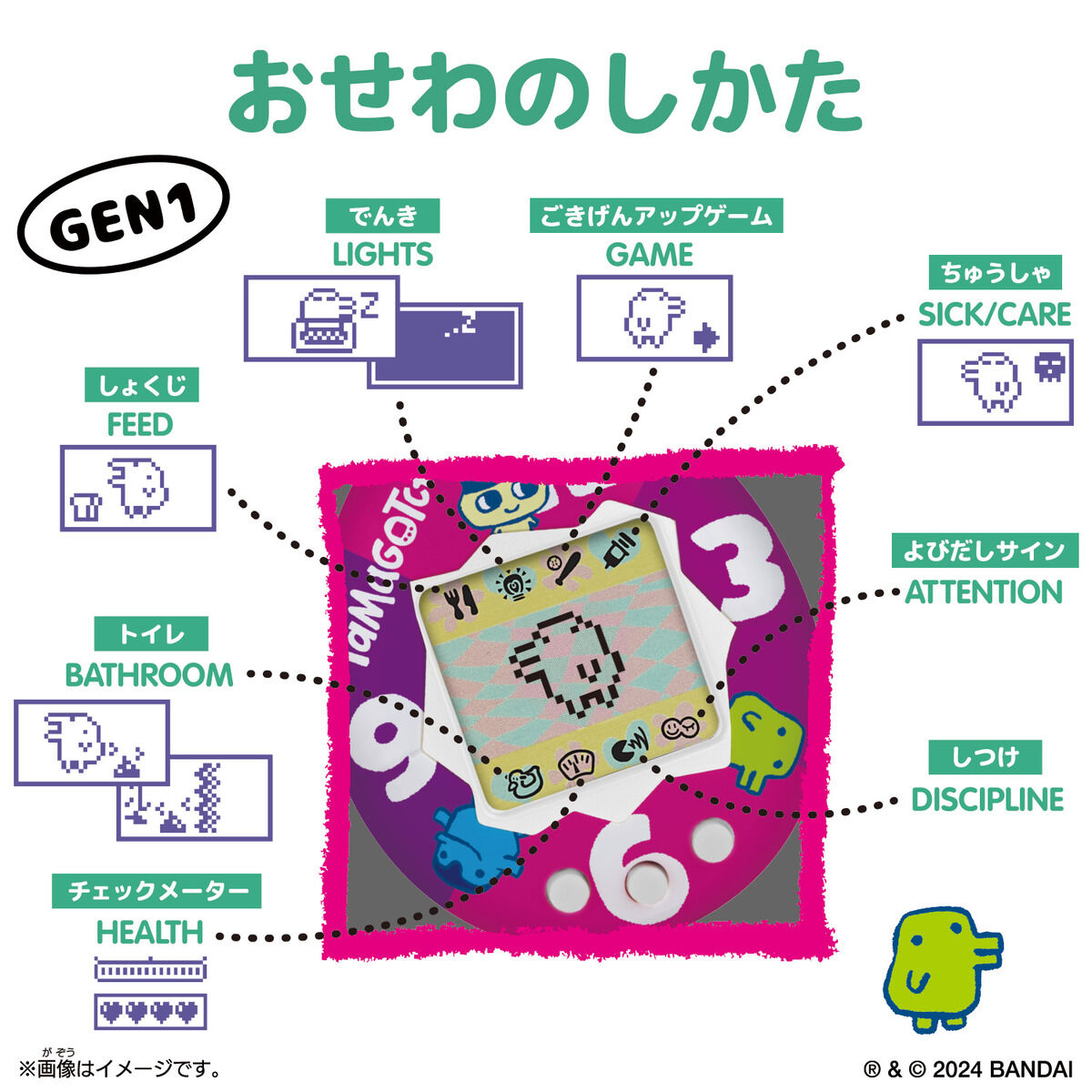 Original Tamagotchi Ginjirotchi Comic Book | BANDAI TOYS