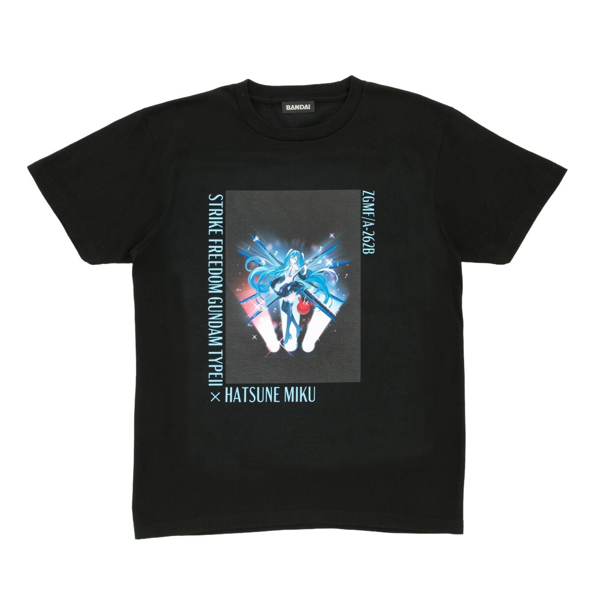 ガンダム45周年 × 初音ミク Tシャツ ZGMF/A-262B ストライクフリーダム