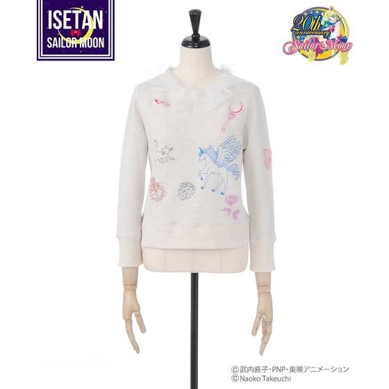 セーラームーンアイコン刺繍スウェットトップス＜Riccimie Premiere