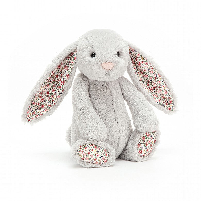 Jellycat Blossom Silver Bunny - Medium – Baby Go Round, Inc.