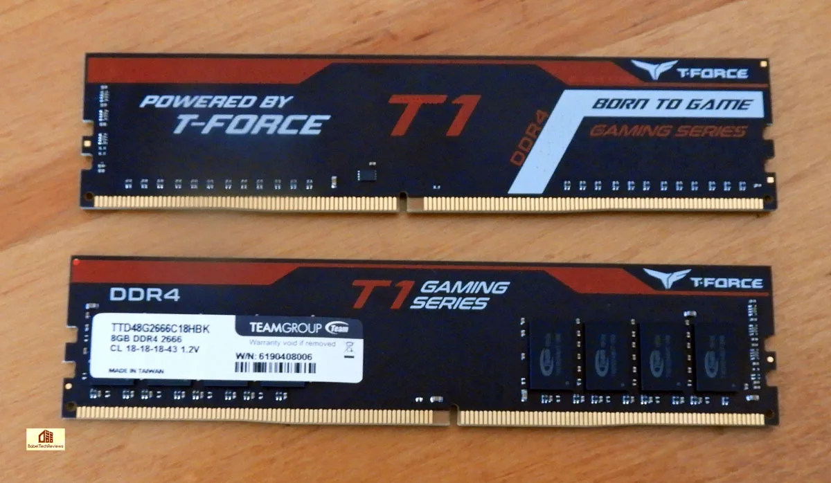 The Team Group T-FORCE T-1 Gaming DDR4 2666MHz 16 GB kit review