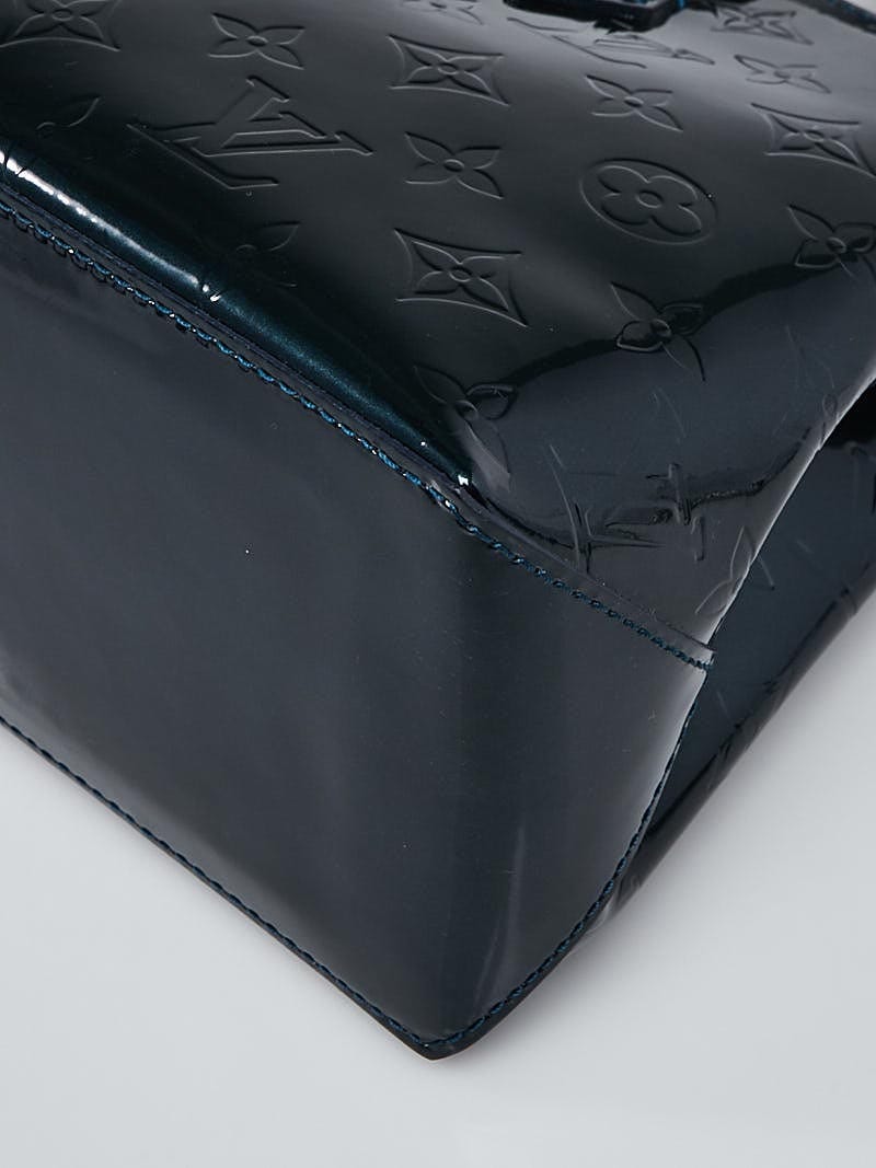 Louis Vuitton Bleu Nuit Monogram Vernis Wilshire PM Bag | Yoogi's