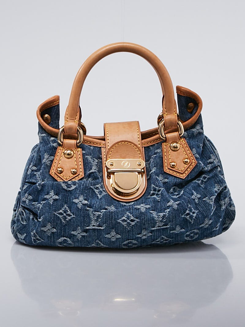 Louis Vuitton Blue Monogram Denim Mini Pleaty Bag | Yoogi's Closet