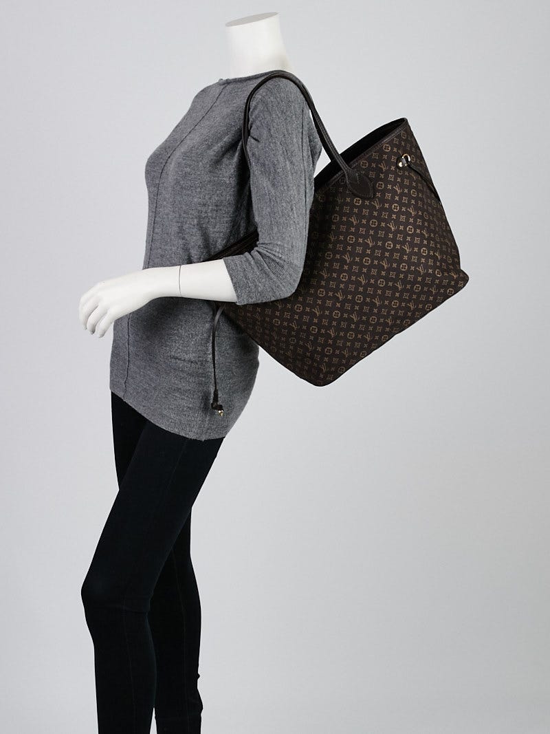 Louis Vuitton Fusain Monogram Idylle Neverfull MM Bag | Yoogi's Closet