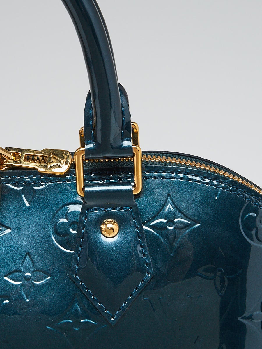Louis Vuitton Blue Nuit Monogram Vernis Alma PM Bag | Yoogi's Closet