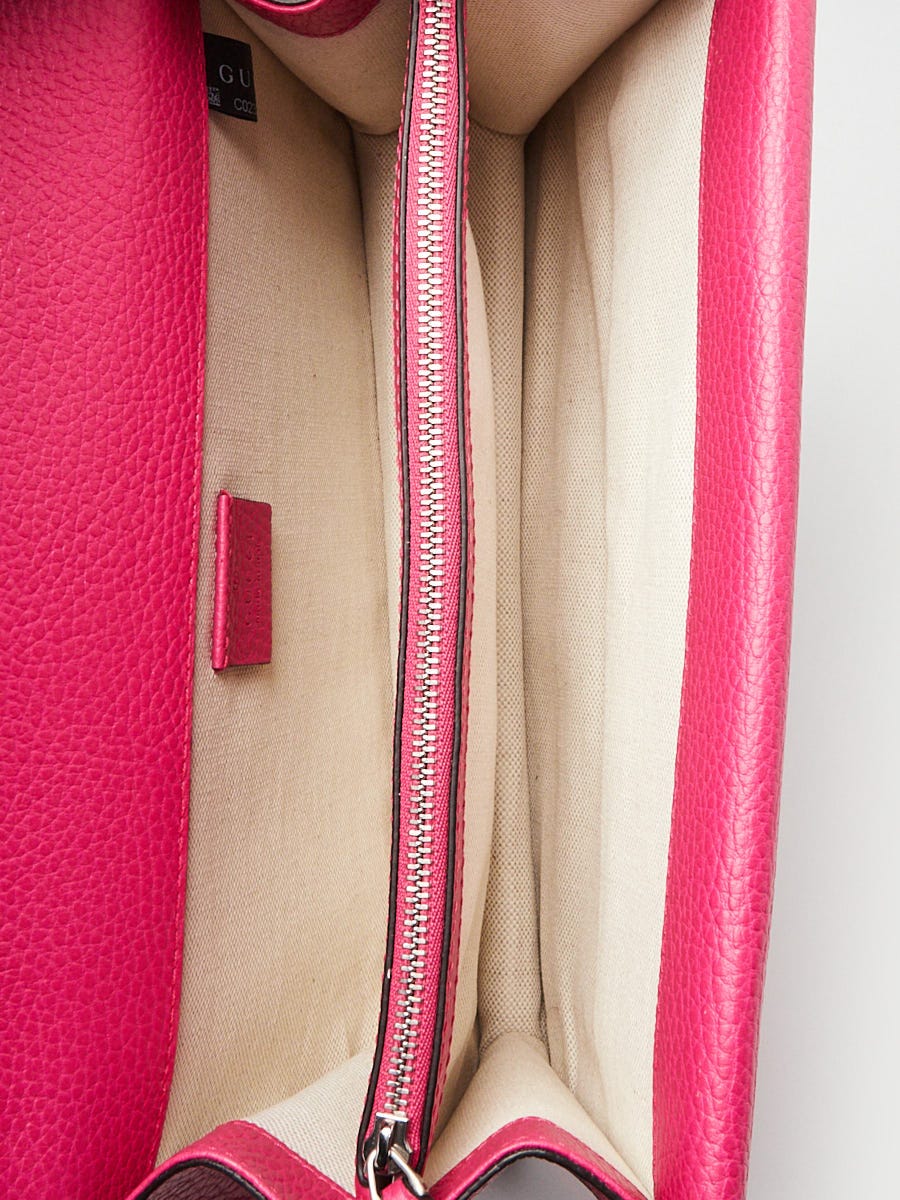 Gucci Rosa Pebbled Leather GUCCIFY Pearl Embellished Dionysus