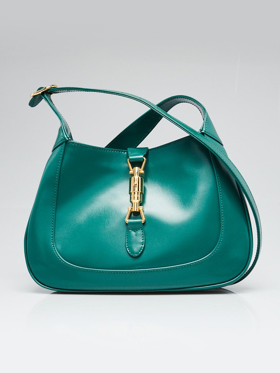 Gucci Green Smooth Leather Jackie 1961 Small Shoulder Bag