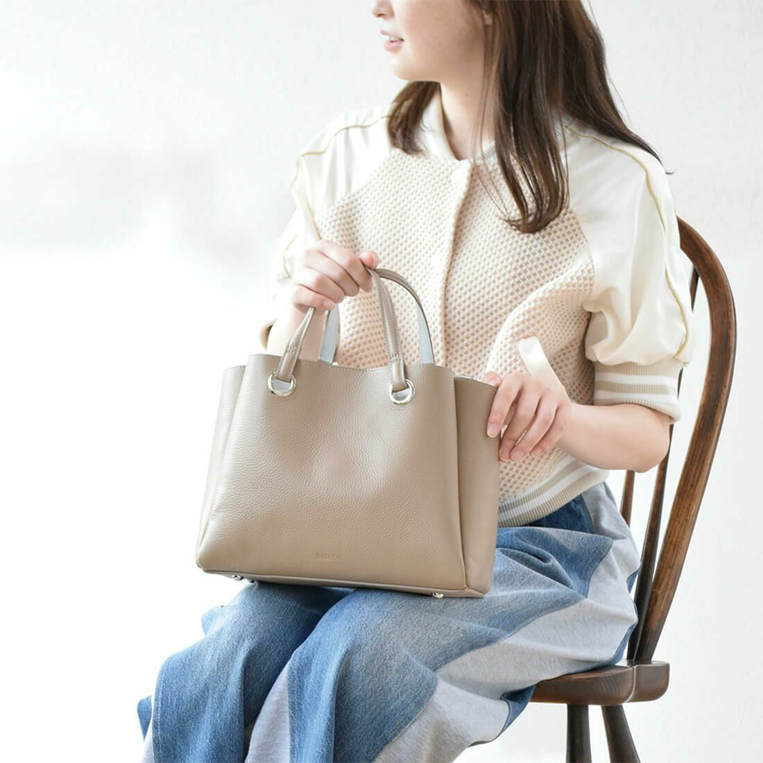 シュリンクレザー3層ハンドバッグ | バルコス公式オンラインショップ