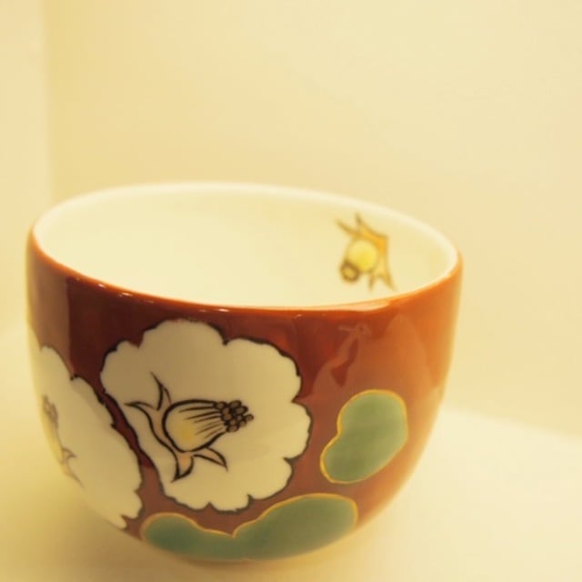 京焼 抹茶茶碗 椿 赤 | 祇園359netshop