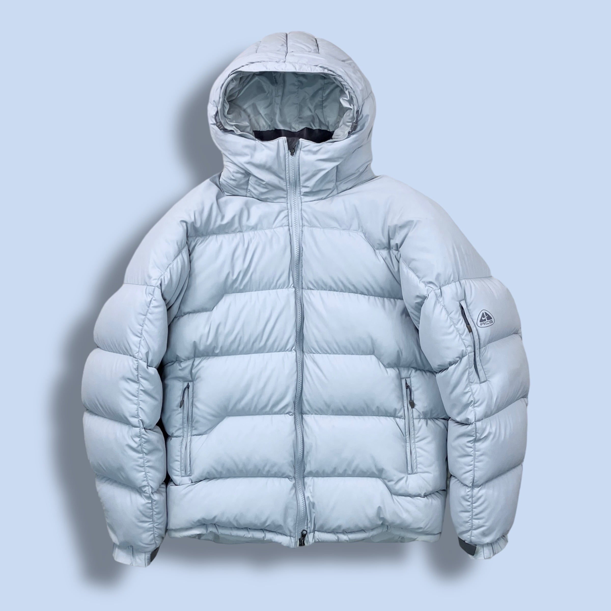 90s NIKE ACG OUTER LAYER 3 hooded down jacket | MARKET
