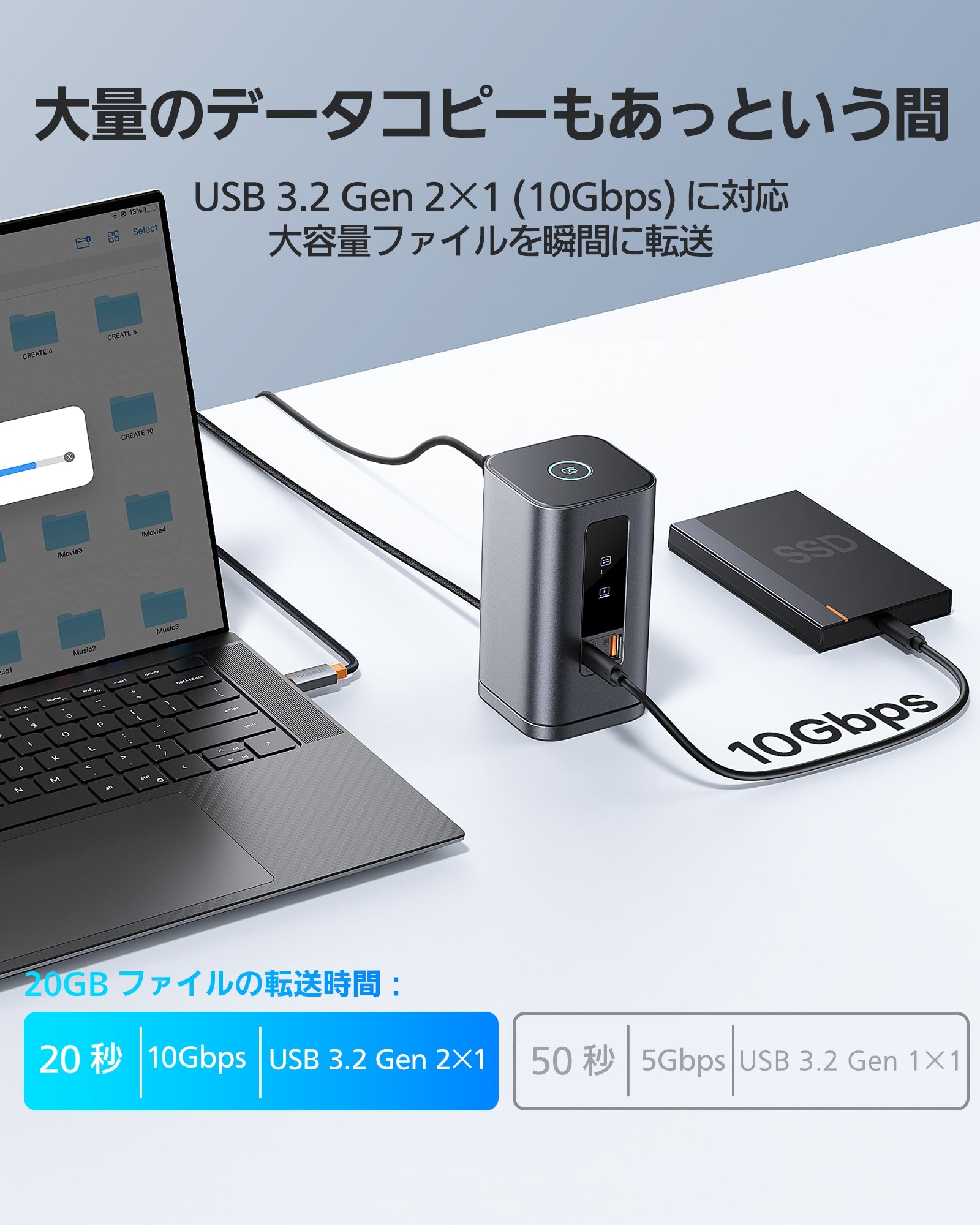 USB-C ドッキングステーション 11-in-1 4K (60hz)