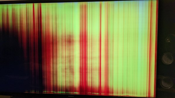 画面に影？線？暗い部分がいきなりでました。』 SONY BRAVIA KJ