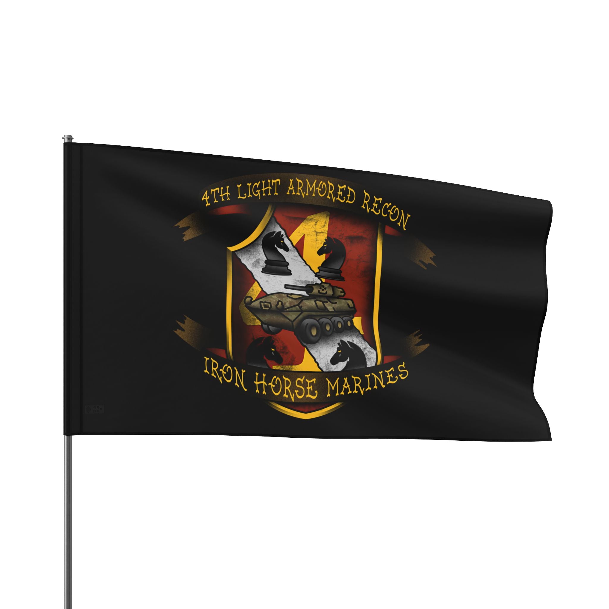 4th LAR - Iron Horse Marines - Flag – Ben Cantwell Art