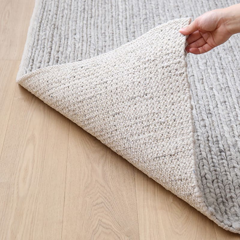 気軽に使える天然素材のウールラグ [ライトグレー] / WW54A | ボー