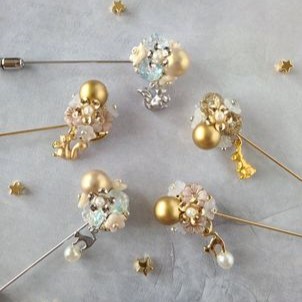 キット販売】「お月見ブローチ」キット販売始めます♪ | 【ビーズ教室