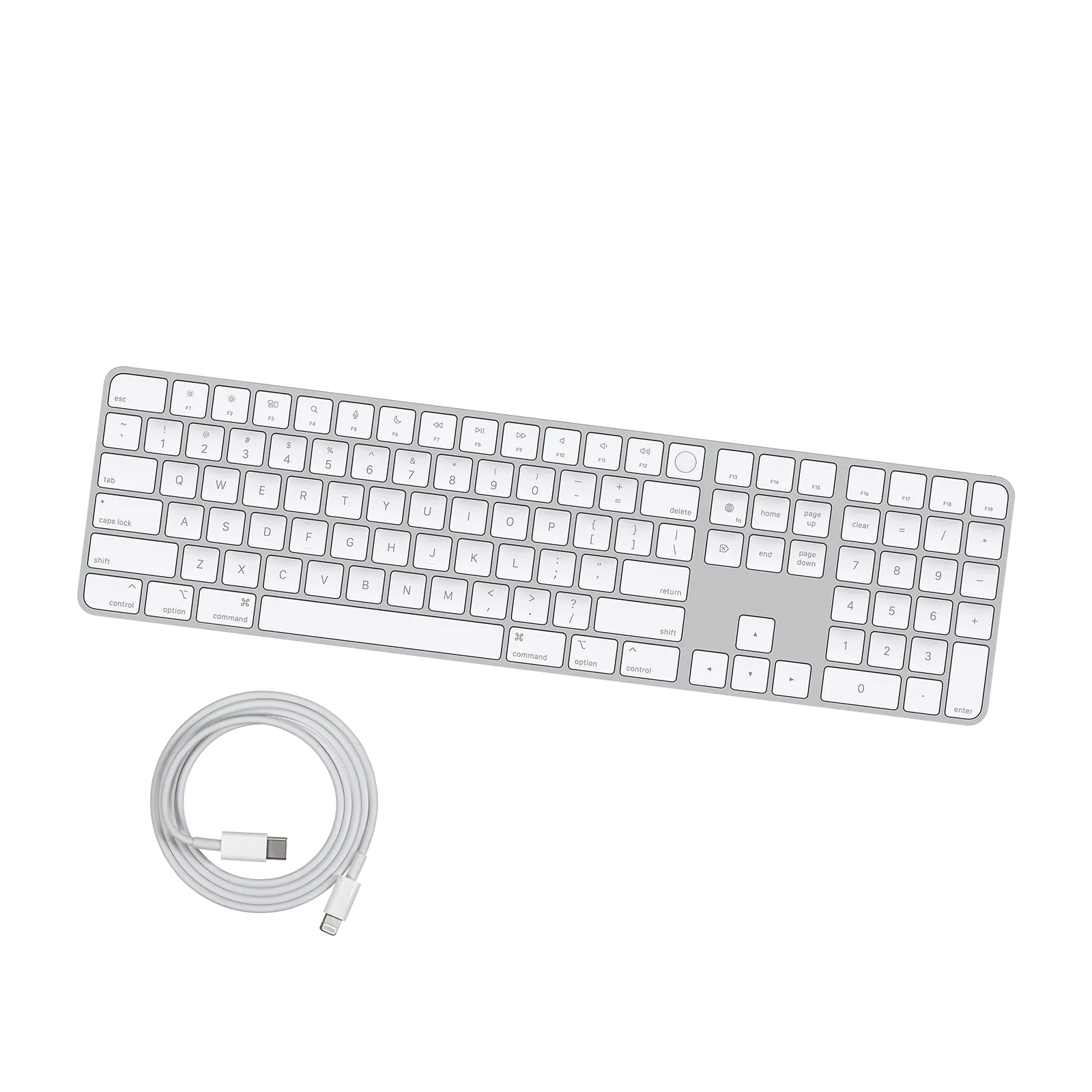 A2520) Apple Magic Keyboard with Touch ID/Numeric Keypad - MK2C3LL/A