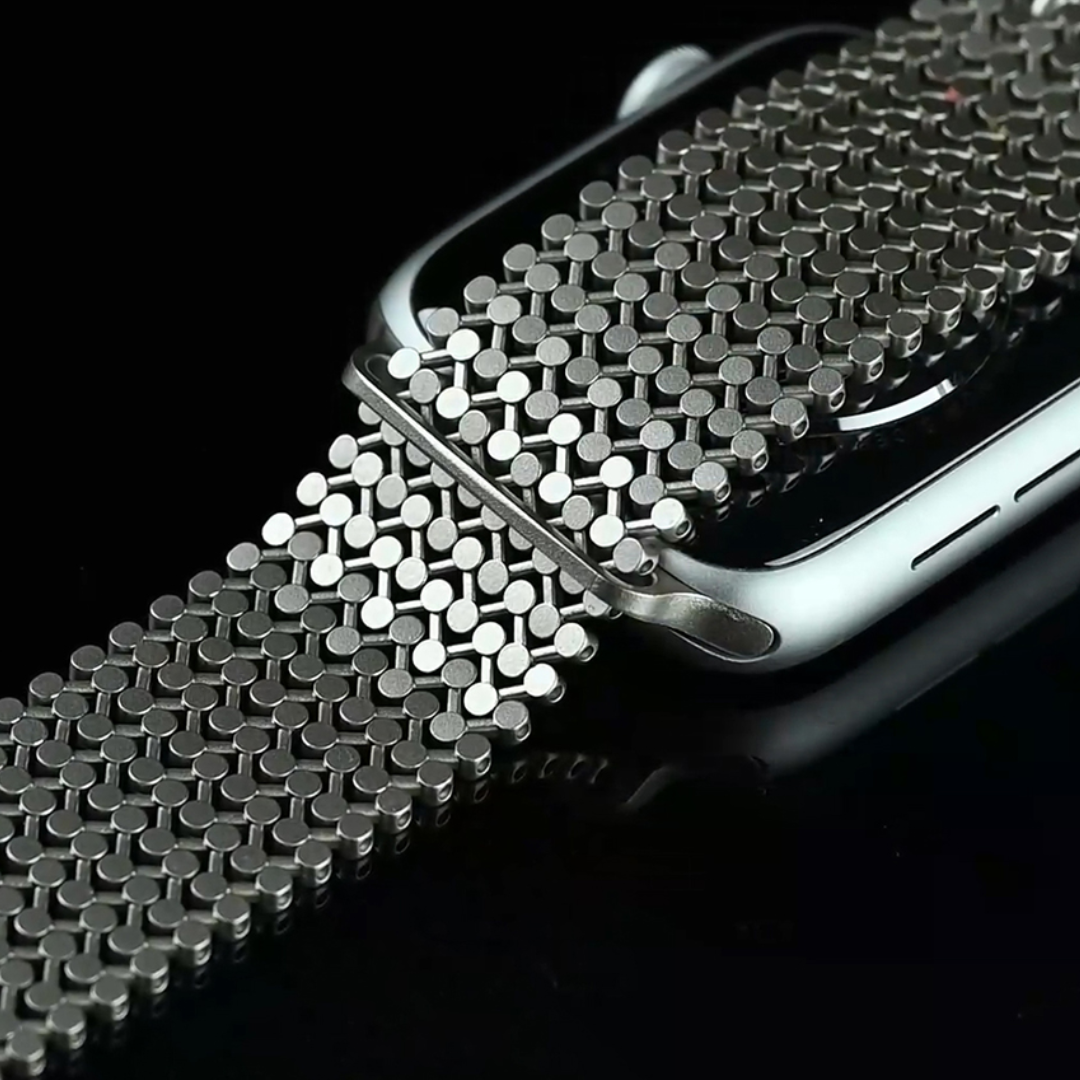 スタイリッシュ】ネオジム磁石ステンレスバンド【アップルウォッチ