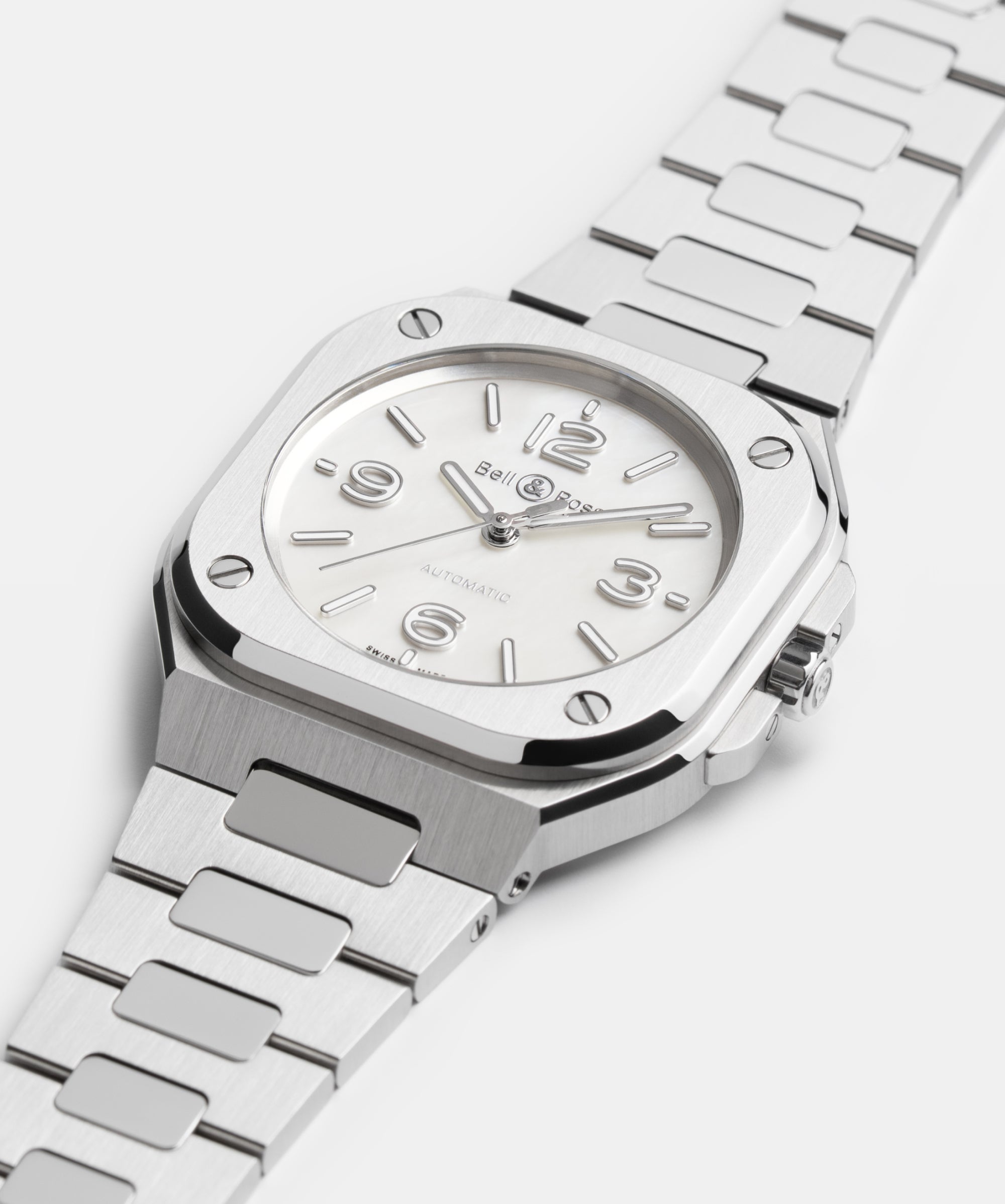 BR-05 36mm Mother Of Pearl Steel – Bell & Ross