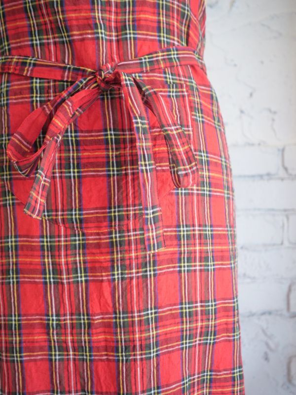 R&D.M.Co- / OLDMAN'S TAILOR TARTAN CHECK APRON オールドマンズ