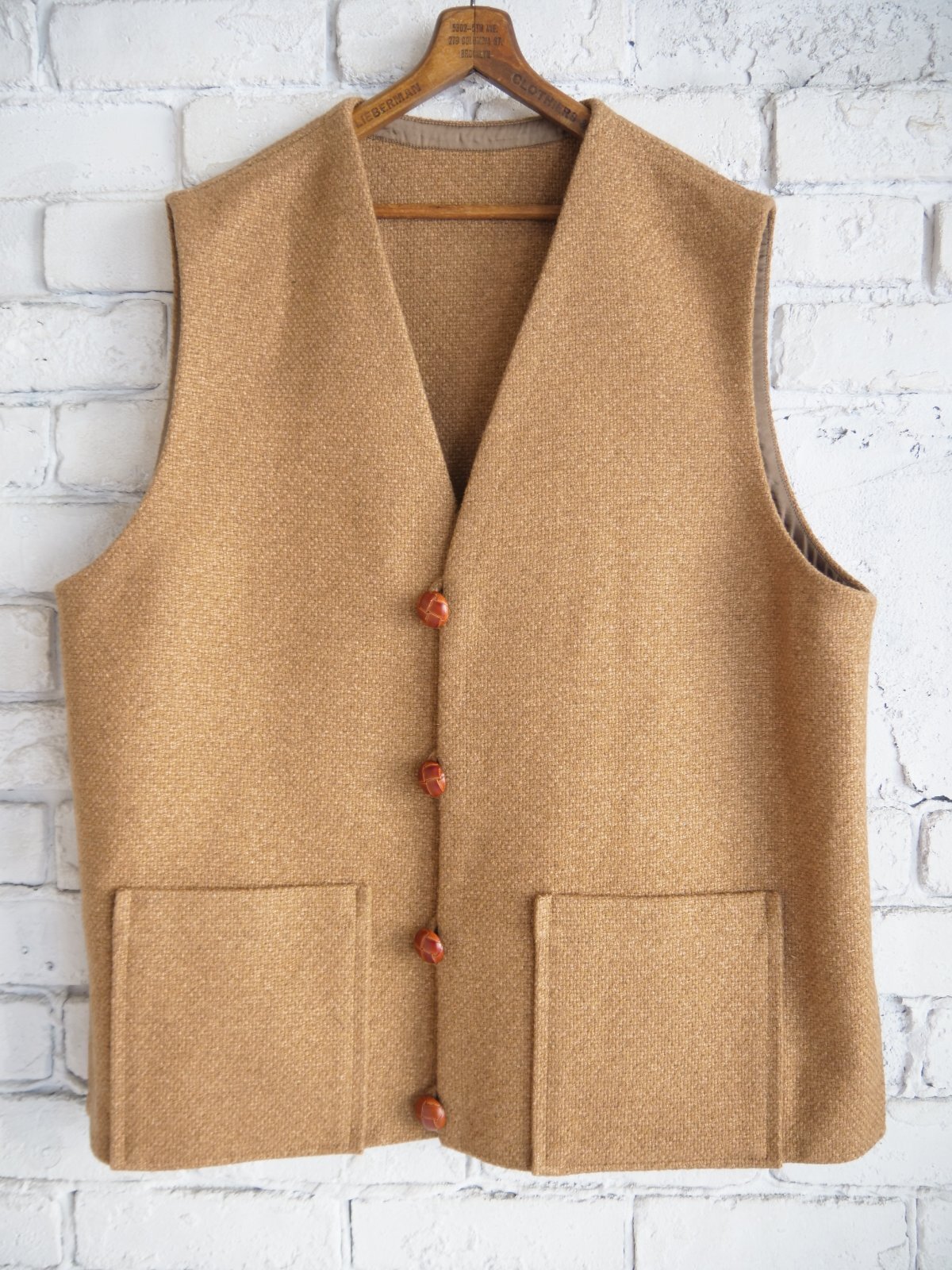 HERILL Cashmere linenmat Chimayo vest ヘリル カシミヤリネンマット
