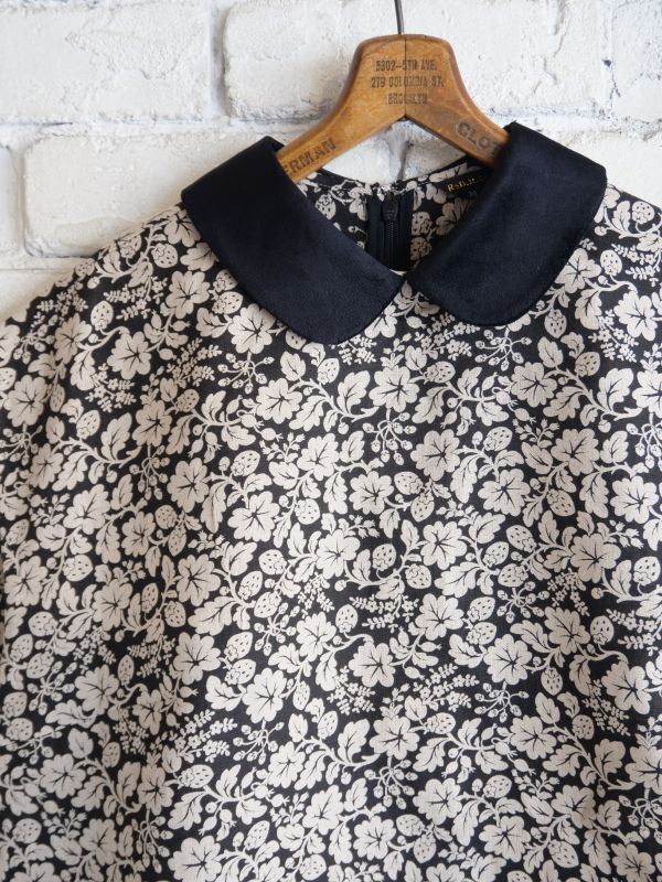 R&D.M.Co- / OLDMAN'S TAILOR WILD BERRY ROUND COLLAR NO SLEEVE