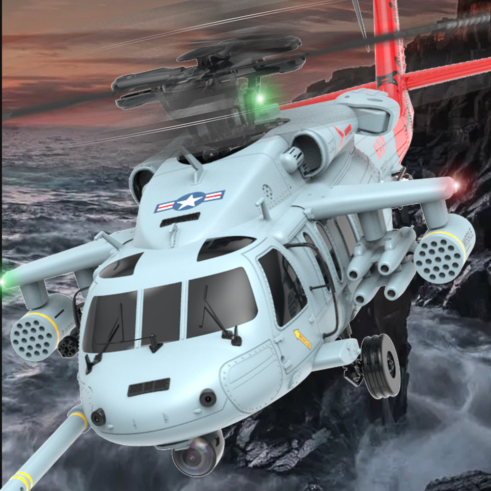 YXZNRC YUXIANG F09-H SH60 Seahawk RC Helicopter | 1/47 Scale GPS