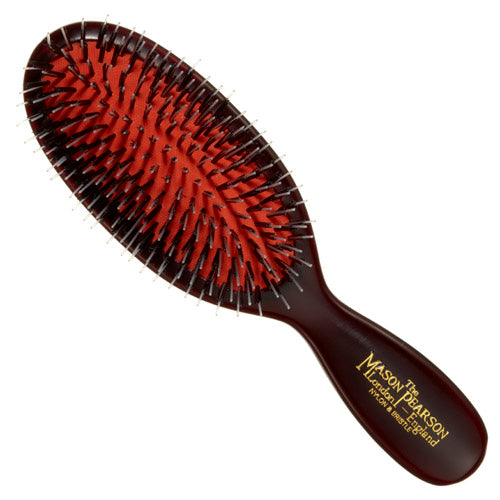 Pocket Boar Bristle & Nylon Hairbrush - Dark Ruby – C.O. Bigelow