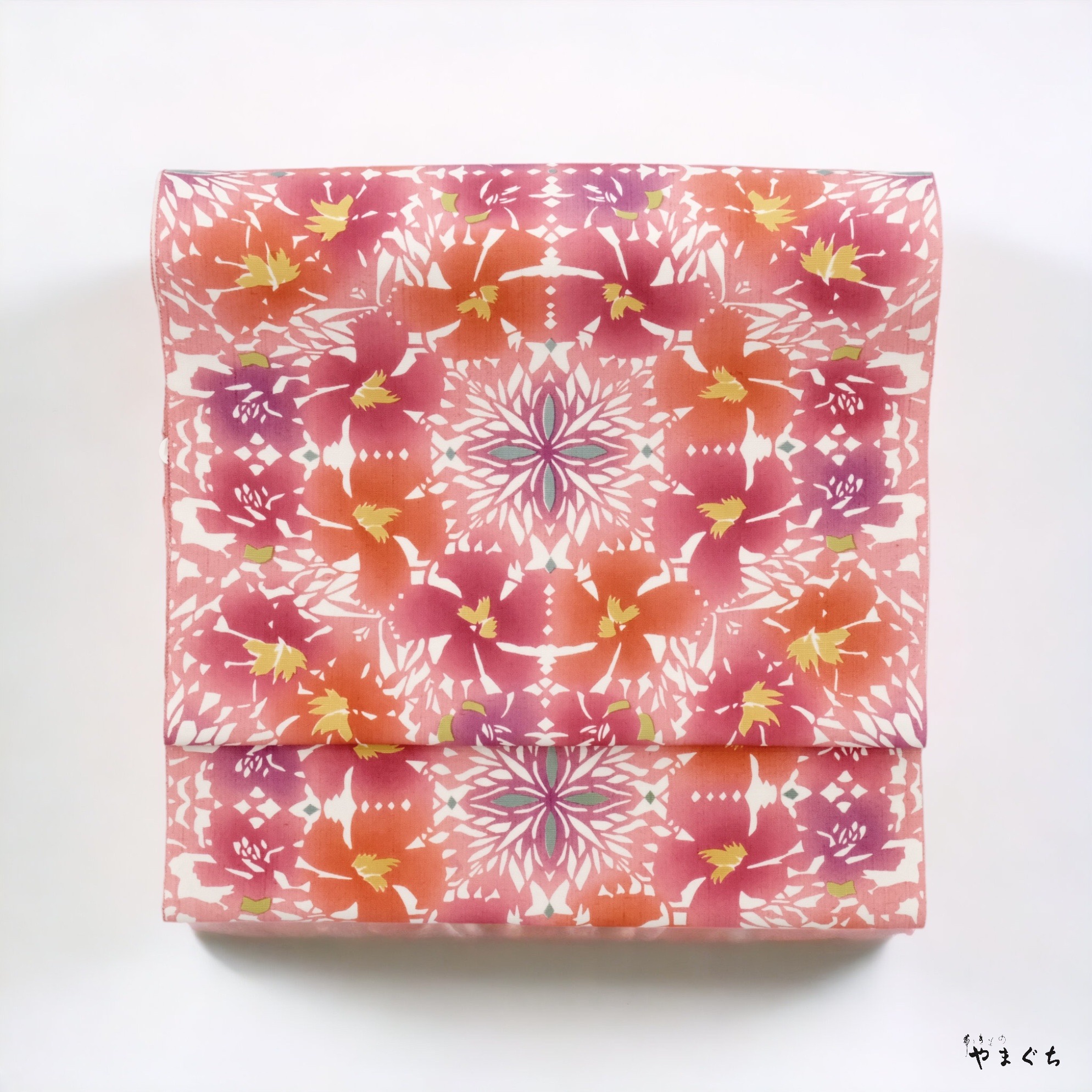 渋谷和子 型絵染 紬地 九寸名古屋帯 | 帯ときもの やまぐち 洗練された