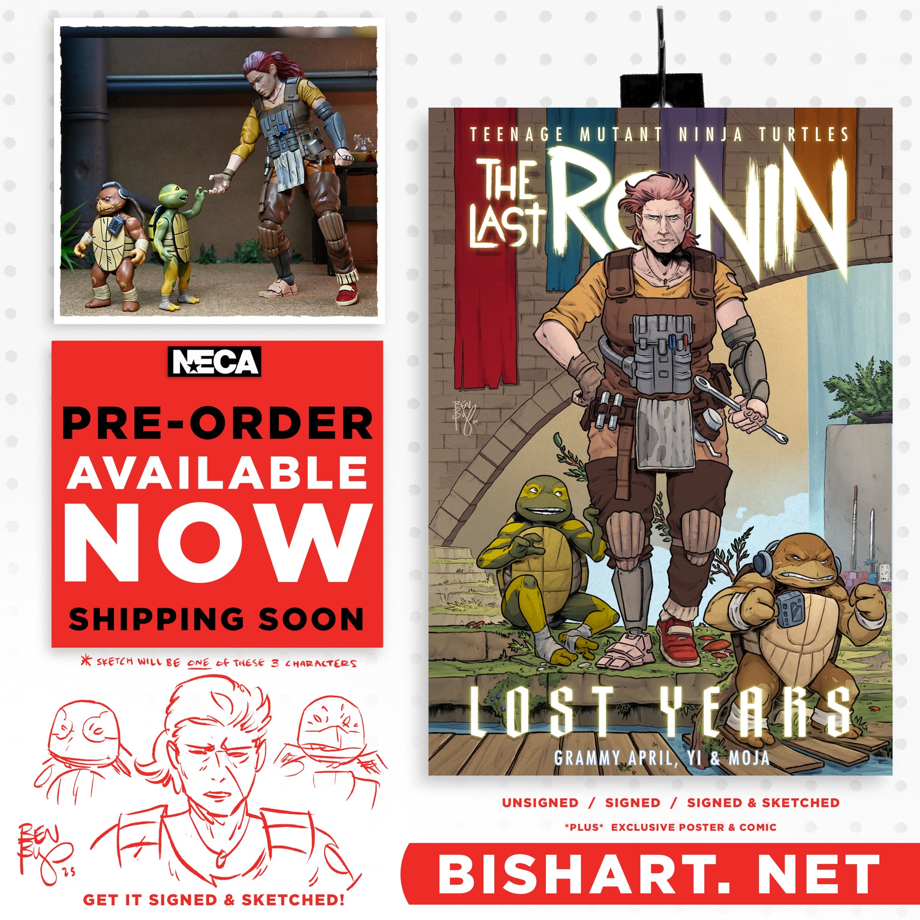 GRAMMY APRIL + BABY YI & MOJA - NECA LAST RONIN LOST YEARS