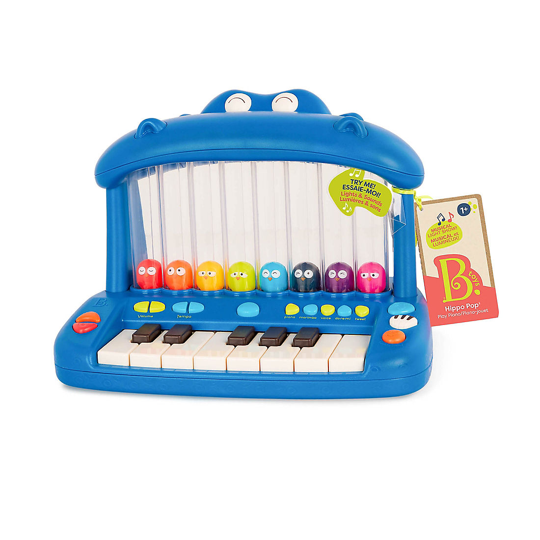 B. Toys Hippo Pop Toy Keyboard | BJ's Wholesale Club