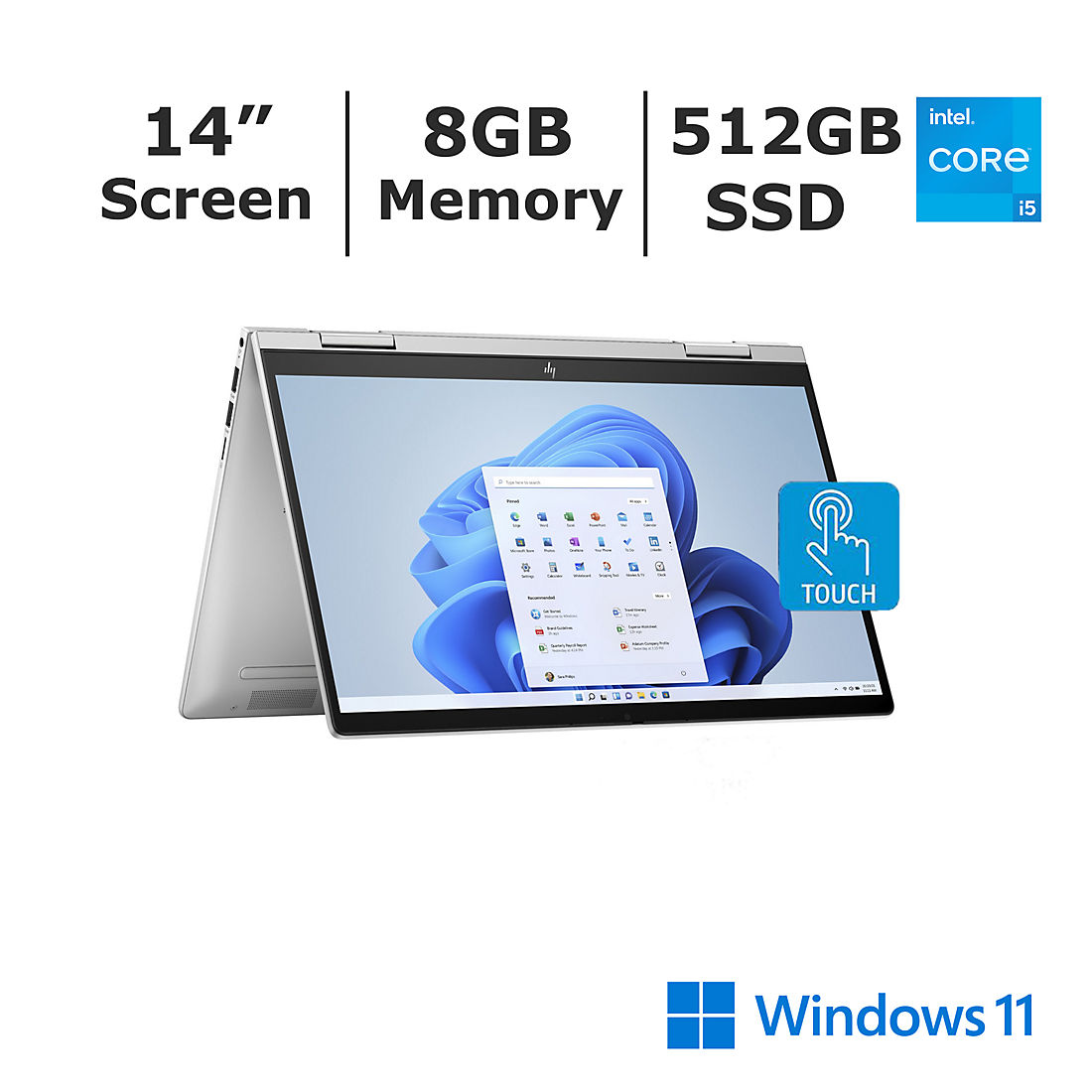 HP ENVY x360 14” FHD 2-in-1 Touchscreen Laptop | BJ's Wholesale Club