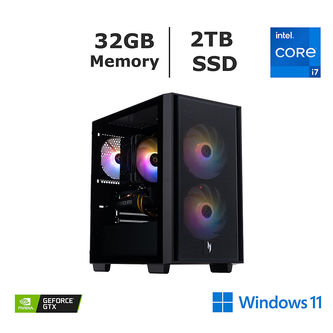 Acer Nitro 60 Gaming Desktop, Intel Core i7 Processor, 32GB Memory