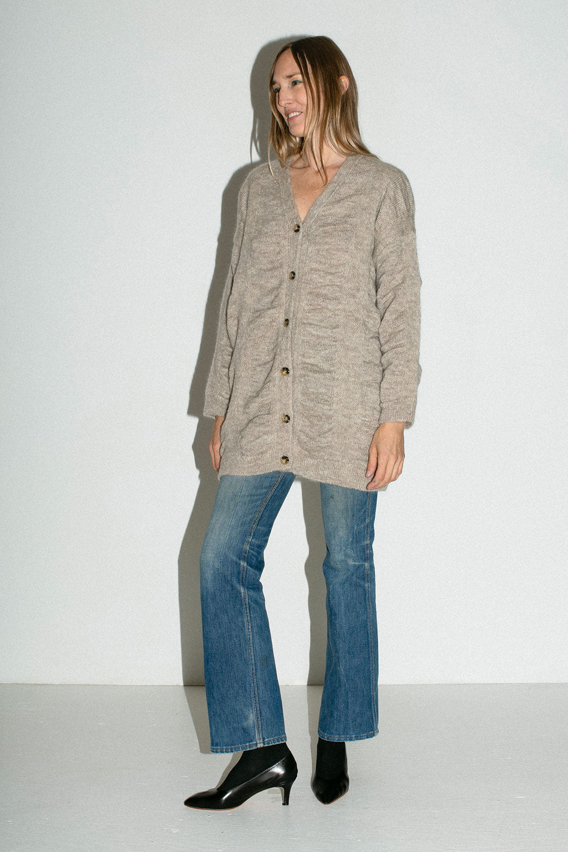 Black Crane - Natural Waterfall Cardigan – BONA DRAG