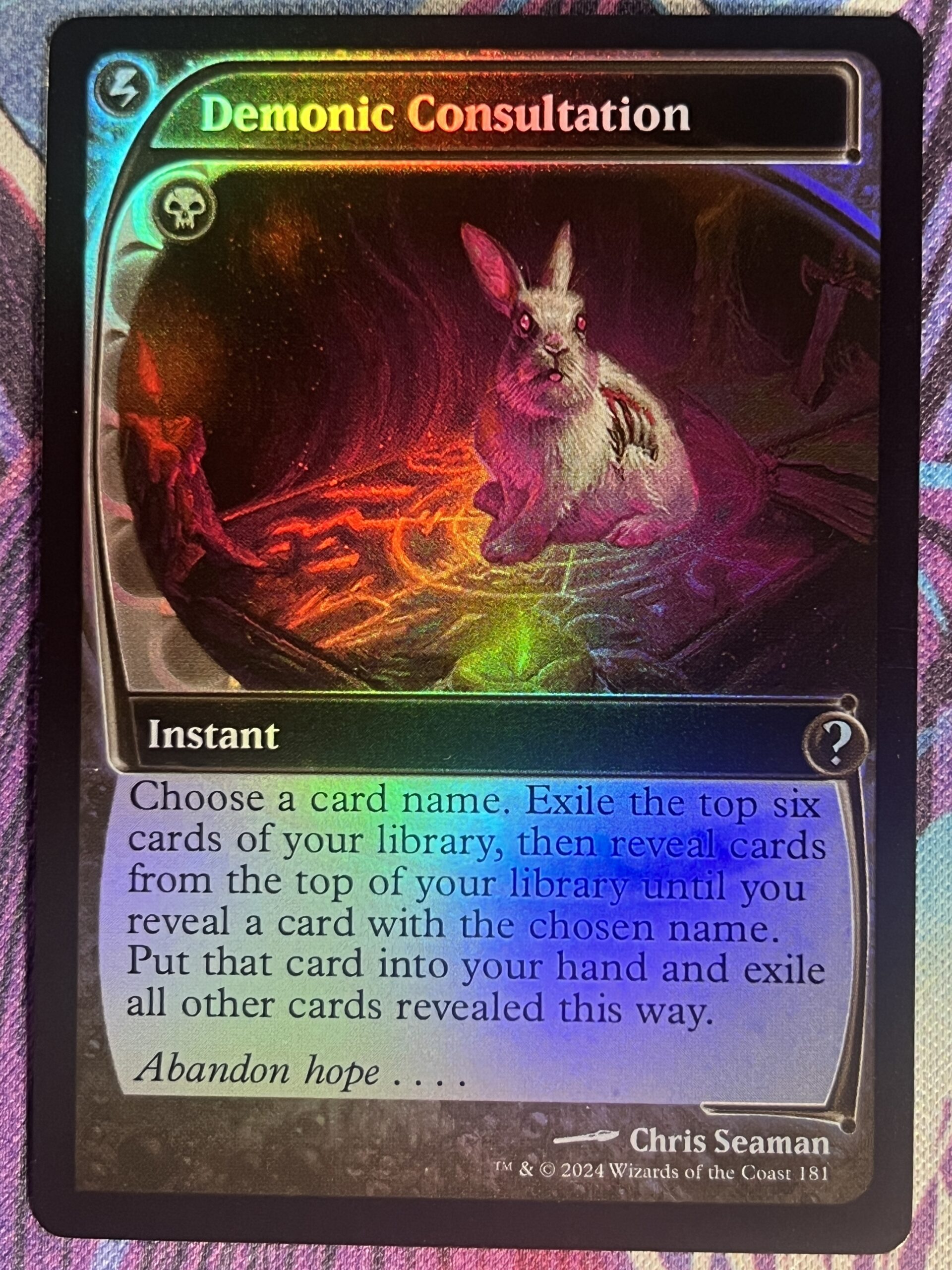 Demonic Consultation MB2 #181 Foil – Bootleg Mage