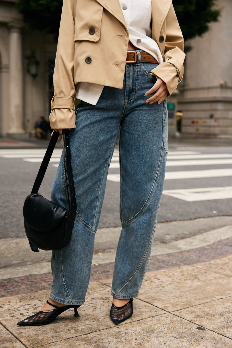 Zarha Tapered Barrel Jeans - FINAL SALE