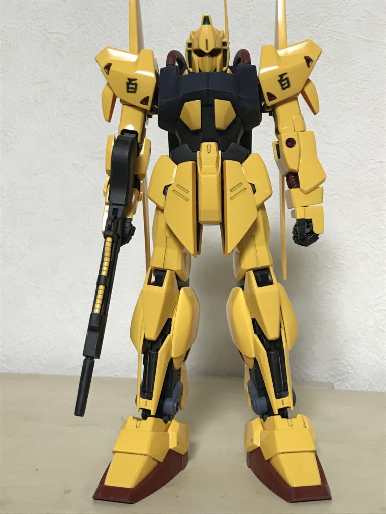 旧MG百式（Ver.1.0）バリュートシステム版 黄色の成型色を活かし