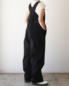 TUKI type2 / black/black denim タイプ2 サロペット ブラックデニム