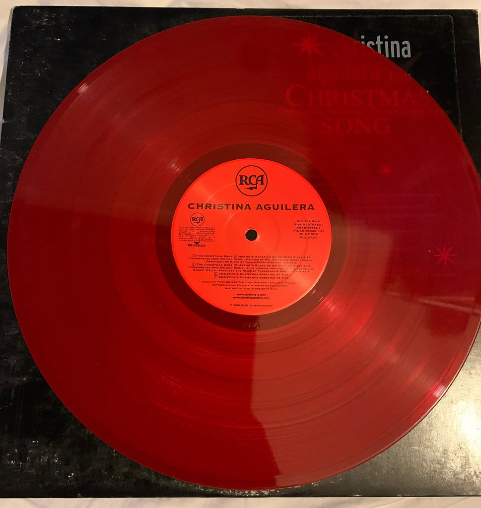 Christina Aguilera - The Christmas Song (Red Vinyl) Promo Used LP