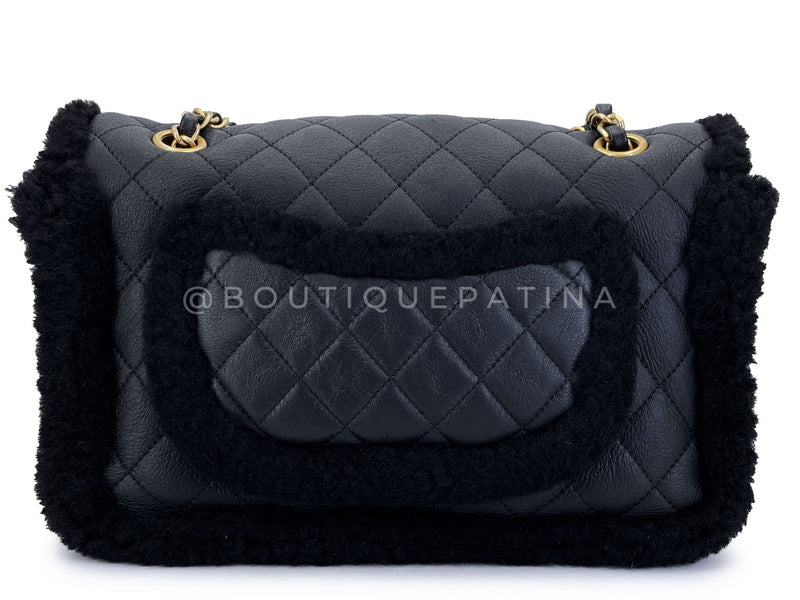 Chanel Black Shearling Muff Flap Bag GHW P0H – Boutique Patina