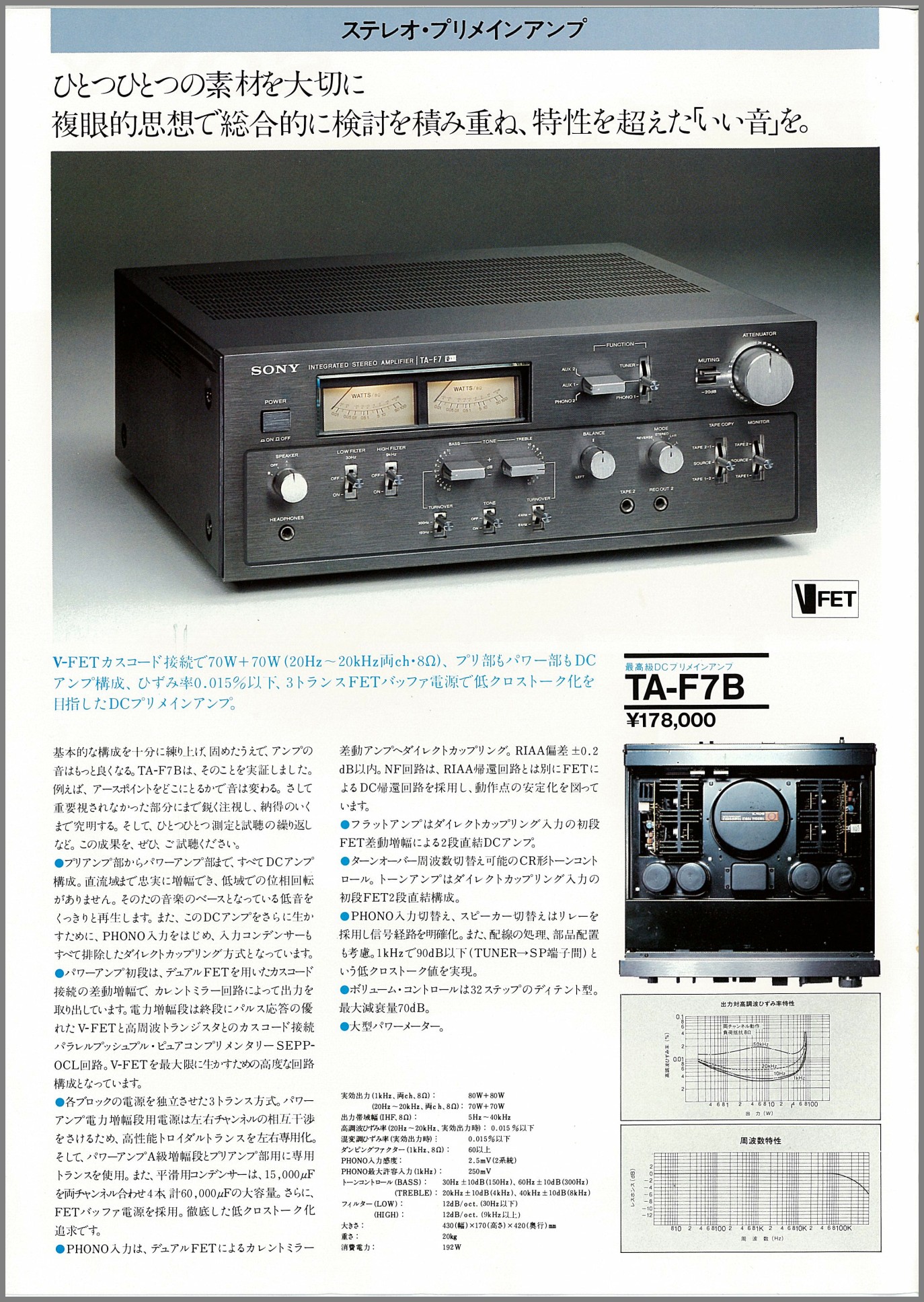 アンプ / チューナー 1977年11月 | ソニー坊やと呼ばれた男
