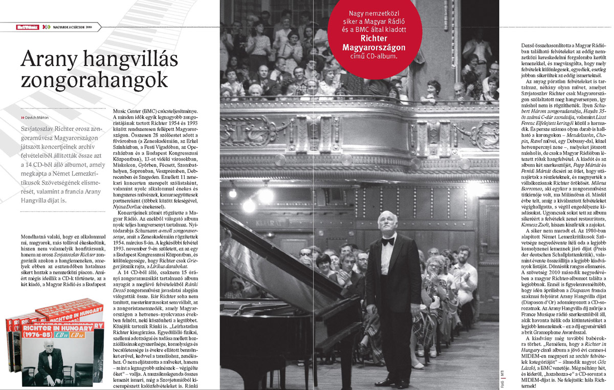 Richter in Hungary (1954-1993) - 14 CD Box Set | BMC Records