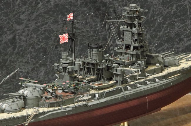 HIGH-GEARedの模型と趣味の日常 1/350戦艦『長門 開戦時』完成写真 その1