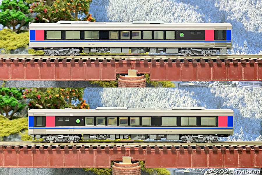 智頭急行 HOT7000系 スーパーはくと（KATO 10-1693） 入線