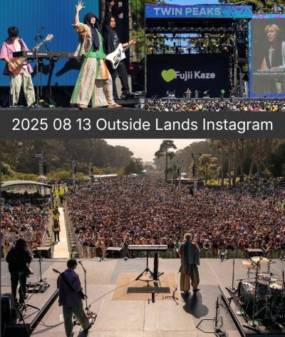 ⑤ SF Outside Lands fes California USA July 10, 2025, | ♪風音