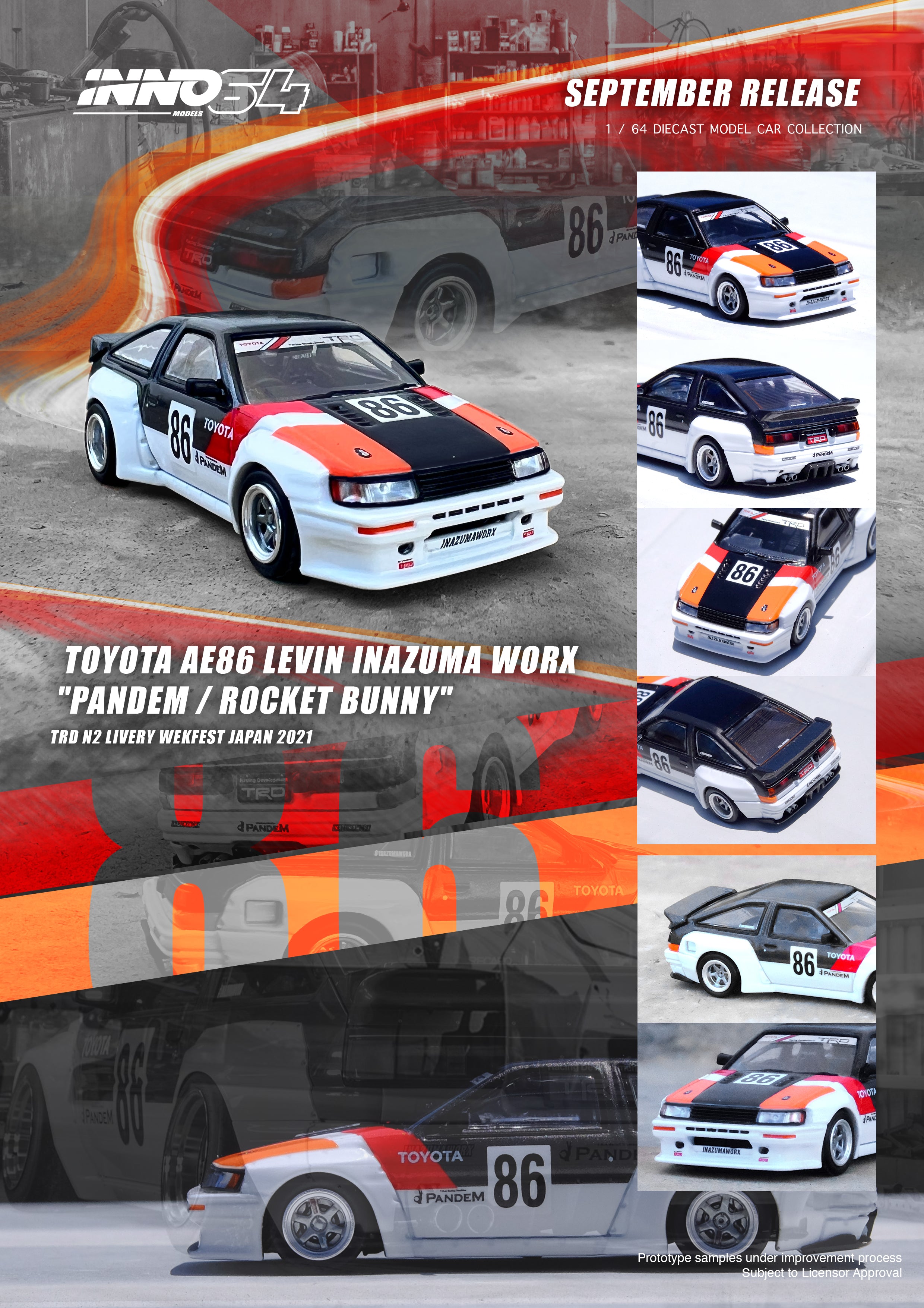 Inno64 1/64 TOYOTA AE86 Levin 